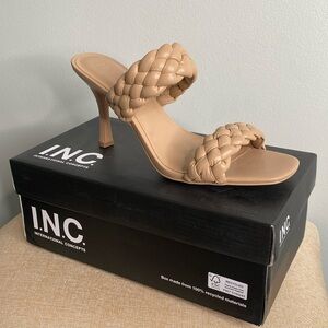 NWB - INC Braided Heel Sandals